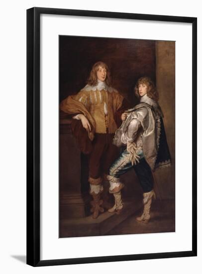 Lords John and Bernard Stuart, after Anthony Van Dyck, C.1760-70-Thomas Gainsborough-Framed Giclee Print