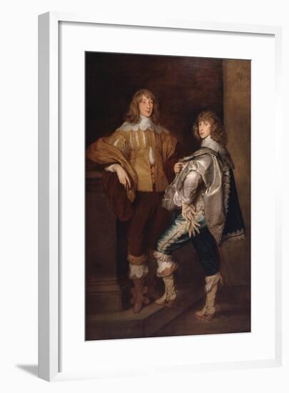 Lords John and Bernard Stuart, after Anthony Van Dyck, C.1760-70-Thomas Gainsborough-Framed Giclee Print