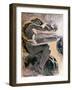 Lorelei and the Rhine River, Jugend Magazine Special Issue Devoted to the Poet Heinrich Heine-null-Framed Giclee Print