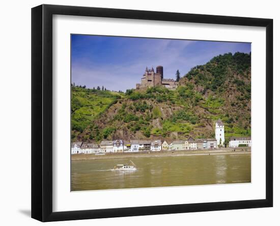 Lorelei Rock, St. Goarshausen, Rhine River, Rhineland-Palatinate, Germany, Europe-Gavin Hellier-Framed Photographic Print