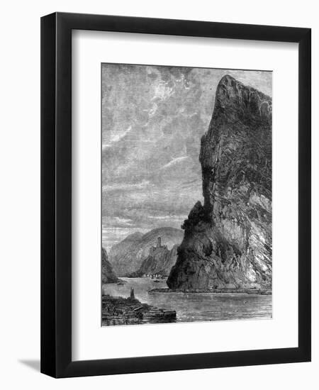 Loreley Rock, Near St Goarshausen, Germany, 19th Century-Richard Principal Leitch-Framed Giclee Print