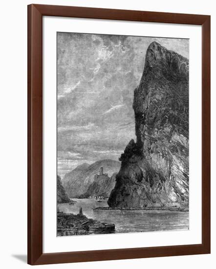 Loreley Rock, Near St Goarshausen, Germany, 19th Century-Richard Principal Leitch-Framed Giclee Print