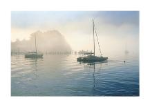 Bay Morning Stillness-Loren Soderberg-Stretched Canvas