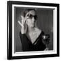 Loren with Wine-NaxArt-Framed Art Print