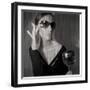 Loren with Wine-NaxArt-Framed Art Print