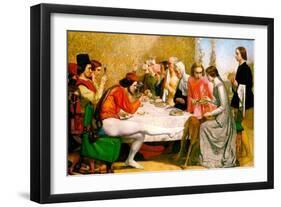 Lorenzo and Isabella-John Everett Millais-Framed Art Print