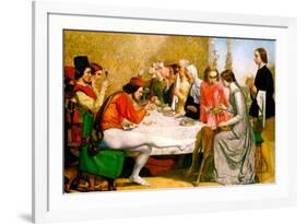 Lorenzo and Isabella-John Everett Millais-Framed Art Print