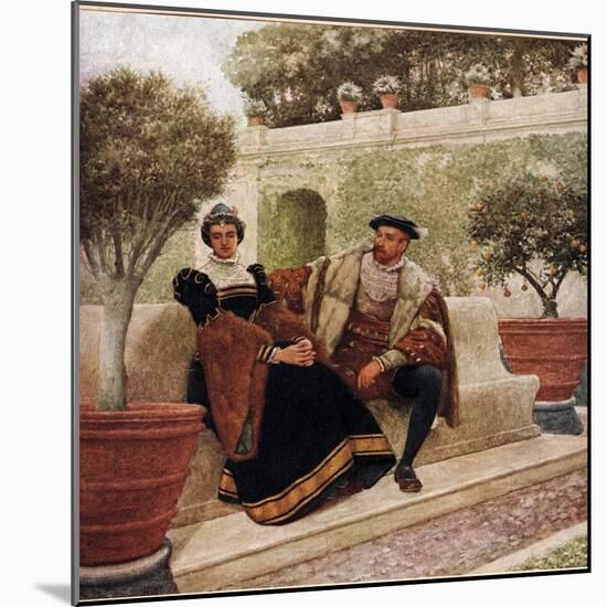 Lorenzo and Jessica, Illustration from 'The Merchant of Venice', c.1910-Sir James Dromgole Linton-Mounted Giclee Print