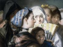 Los Madrilenos-Lorenzo Baldissera Tiepolo-Framed Stretched Canvas