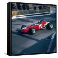 Lorenzo Bandini Driving a Ferrari 246, in the Monaco Grand Prix, Monte Carlo, 1966-null-Framed Stretched Canvas