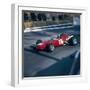 Lorenzo Bandini Driving a Ferrari 246, in the Monaco Grand Prix, Monte Carlo, 1966-null-Framed Photographic Print