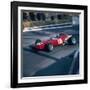 Lorenzo Bandini Driving a Ferrari 246, in the Monaco Grand Prix, Monte Carlo, 1966-null-Framed Photographic Print