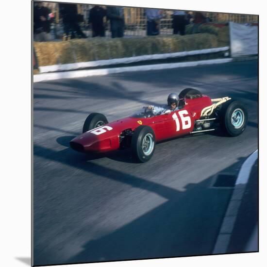Lorenzo Bandini Driving a Ferrari 246, in the Monaco Grand Prix, Monte Carlo, 1966-null-Mounted Photographic Print