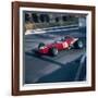 Lorenzo Bandini Driving a Ferrari 246, in the Monaco Grand Prix, Monte Carlo, 1966-null-Framed Photographic Print