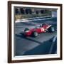 Lorenzo Bandini Driving a Ferrari 246, in the Monaco Grand Prix, Monte Carlo, 1966-null-Framed Photographic Print