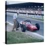 Lorenzo Bandini in a Ferrari 312, French Grand Prix, Reims, France, 1966-null-Stretched Canvas