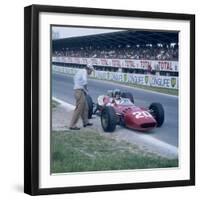 Lorenzo Bandini in a Ferrari 312, French Grand Prix, Reims, France, 1966-null-Framed Photographic Print