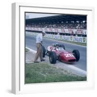 Lorenzo Bandini in a Ferrari 312, French Grand Prix, Reims, France, 1966-null-Framed Photographic Print