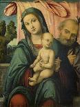 Virgin and Child Enthroned, with St James and St Sebastian-Lorenzo Costa-Giclee Print