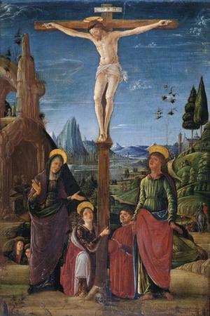 The Crucifixion with Mary, John, Mary Magdalene and a Benefactor, C.1480