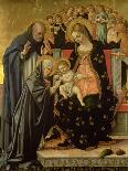 Mystic Marriage of St. Catherine, Detail (Panel)-Lorenzo da Sanseverino-Framed Premium Giclee Print