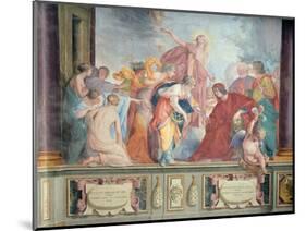 Lorenzo De Medici and Apollo Welcome the Muses and Virtues to Florence-Cecco Bravo-Mounted Giclee Print