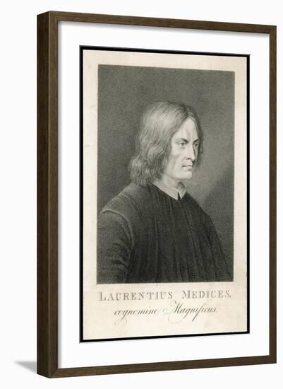 Lorenzo de Medici Italian Statesman Known as the Magnificent-M. Haughton-Framed Art Print