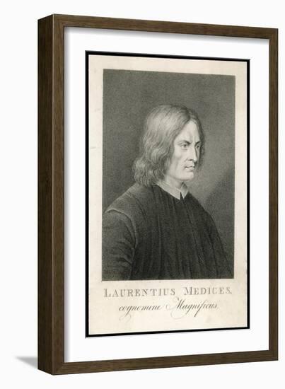 Lorenzo de Medici Italian Statesman Known as the Magnificent-M. Haughton-Framed Art Print