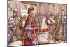 Lorenzo De Medici Reviews Loyal Soldiers in Florence's Piazza Di Signoria-null-Mounted Giclee Print