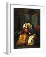 Lorenzo De' Medici's Confession-Augusto Tominz-Framed Giclee Print