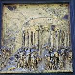 Detail of the doors of Paradise showing Abraham and Isaac, 15th century-Lorenzo Ghiberti-Giclee Print