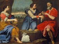 Jesus Christ Et La Samaritgaine - Christ and the Samaritan Woman - Lorenzo Lippi (1606-1665). Oil O-Lorenzo Lippi-Giclee Print