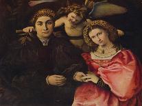 Madonna and Child Crowned by Angels, 1525-29-Lorenzo Lotto-Giclee Print
