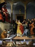 Saint Lucia in Front of the Court-Lorenzo Lotto-Art Print