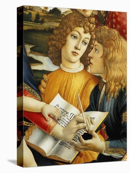 Lorenzo Magnificent and His Brother Giuliano De Medici-Sandro Botticelli-Stretched Canvas