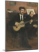 Lorenzo Pagans (1838-1883), ténor espagnol et Auguste De Gas (1807-1874), père de l'artiste-Edgar Degas-Mounted Giclee Print