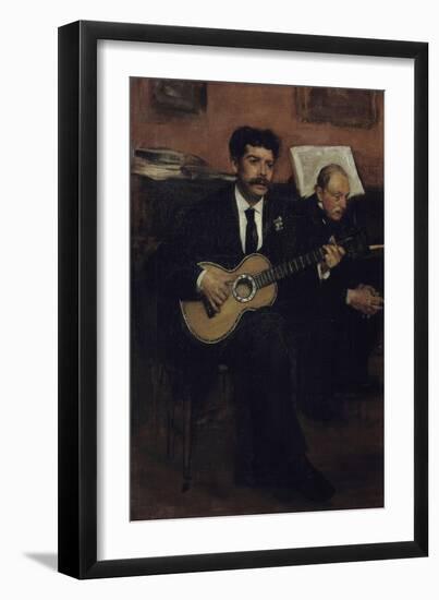 Lorenzo Pagans and Auguste Degas, c.1871-Edgar Degas-Framed Giclee Print