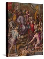 Lorenzo the Magnificent Receives the Tribute of the Ambassadors, 1556-1558-Giorgio Vasari-Stretched Canvas