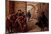 Lorenzo Valles/ Death of Juan de Escobedo. Around 1879. Table. 26.5 x 35cm.-LORENZO VALLES-Mounted Poster