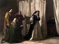 The Dementia of Juana of Castile, 1866-Lorenzo Valles-Stretched Canvas