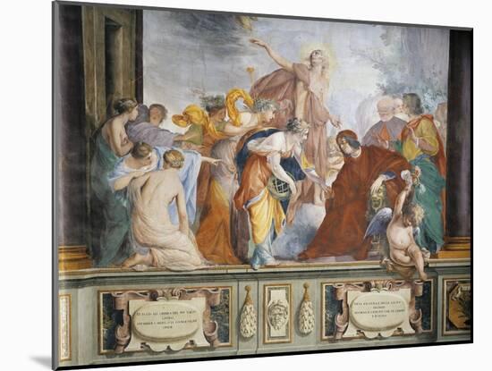 Lorenzo Welcoming the Muses and the Virtues Accompanied by Apollo to Florence-Francesco Montelatici-Mounted Giclee Print