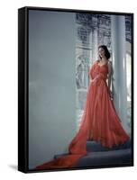 Loretta Young (photo)-null-Framed Stretched Canvas