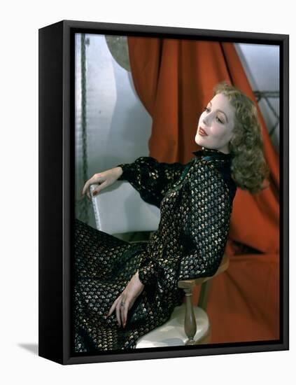 Loretta Young (photo)-null-Framed Stretched Canvas