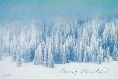 Snowy Turquoise Forest-Lori Deiter-Art Print