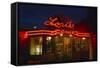 Lori's Diner at Night, San Francisco, California-Anna Miller-Framed Stretched Canvas