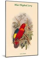 Lorius Tibialis - Blue-Thighed Lory-John Gould-Mounted Art Print