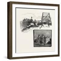 Lorne Bridge, Brantford (Top), Collegiate Institute, Brantford (Bottom), Canada, Nineteenth Century-null-Framed Giclee Print