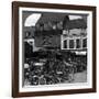 Lorries and Motorcycles of the Indian Army Corps, Merville, France, World War I, 1914-1918-null-Framed Photographic Print