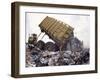 Lorry Arrives at Waste Tipping Area at Landfill Site, Mucking, London-Louise Murray-Framed Photographic Print