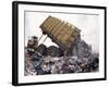 Lorry Arrives at Waste Tipping Area at Landfill Site, Mucking, London-Louise Murray-Framed Photographic Print